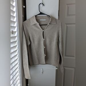 A&F Beige Cardigan